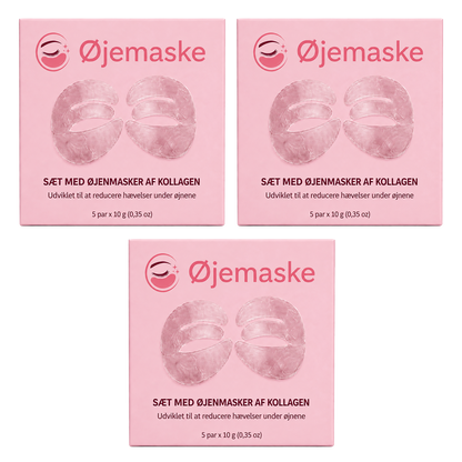 Øjemaske | Maske Med Peptider Og Kollagen Til Reduktion Af Rynker Og Mørke Rande Inden For 30 Minutter