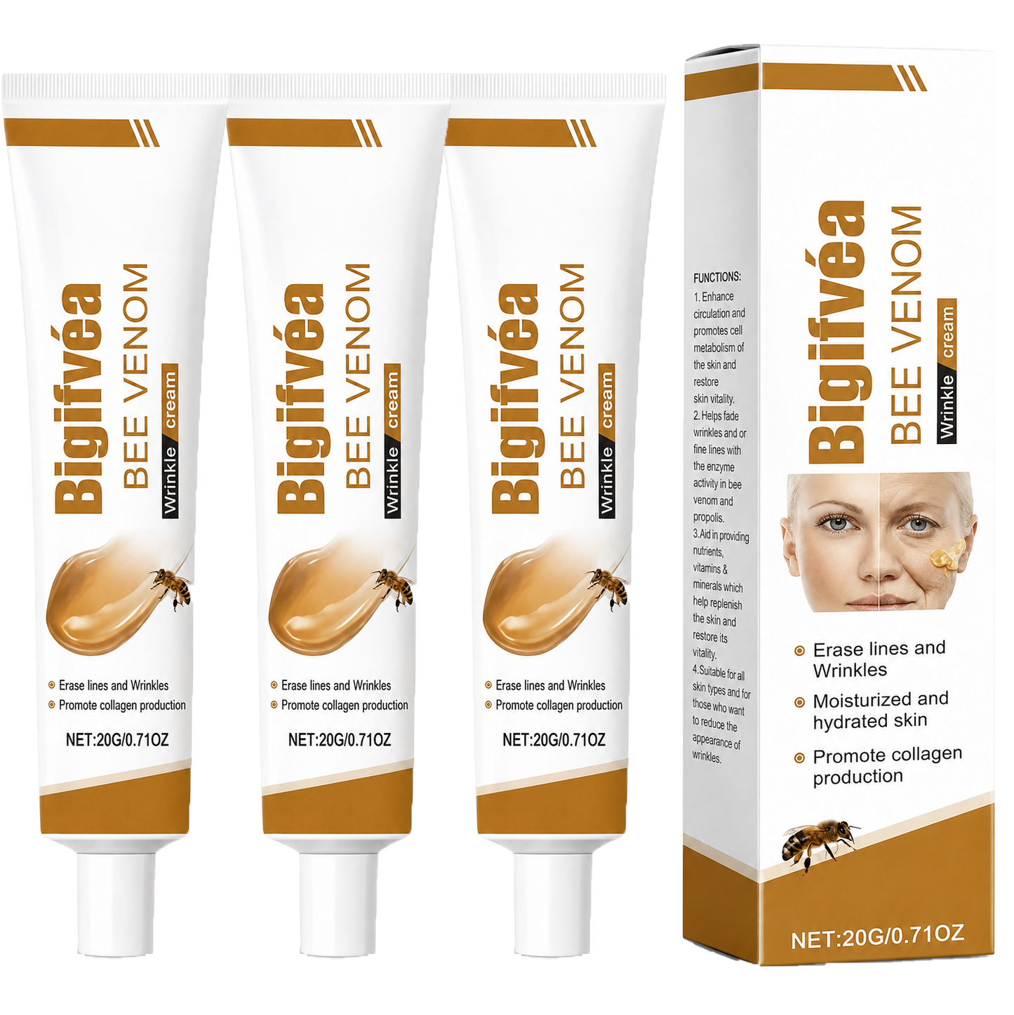 Bigifvéa Bigift-Creme | Udvisk Dybe Rynker Og Løft Slap Hud På Blot 3 Dage!