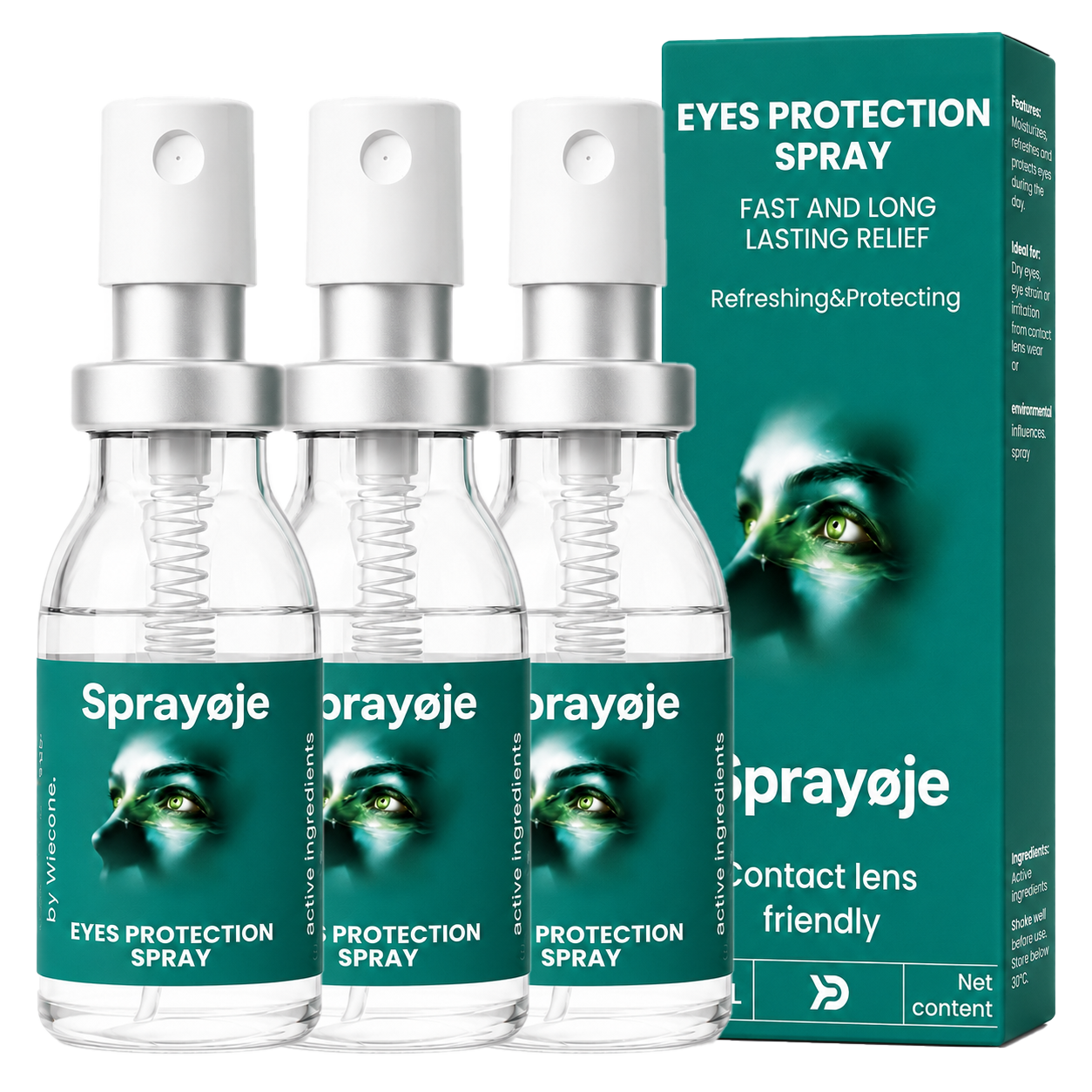 Sprayøje – Ét Spray På Lukket Øjenlåg — Lutein Leveret Direkte Til Nethinden