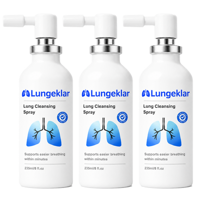 Lungeklar Lungespray | Fjerner op til 97 % af fastsiddende slim og gør det lettere at trække vejret på blot 3 dage!
