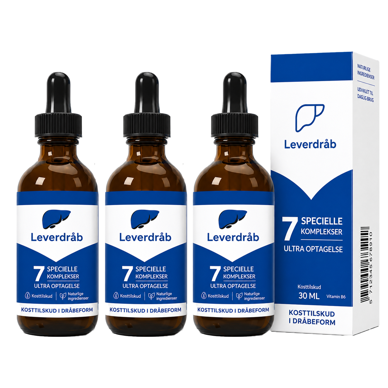 Leverdråb Detox Dråber | Understøt Leverens Naturlige Udrensning & Tab 5 Kg På 7 Dage