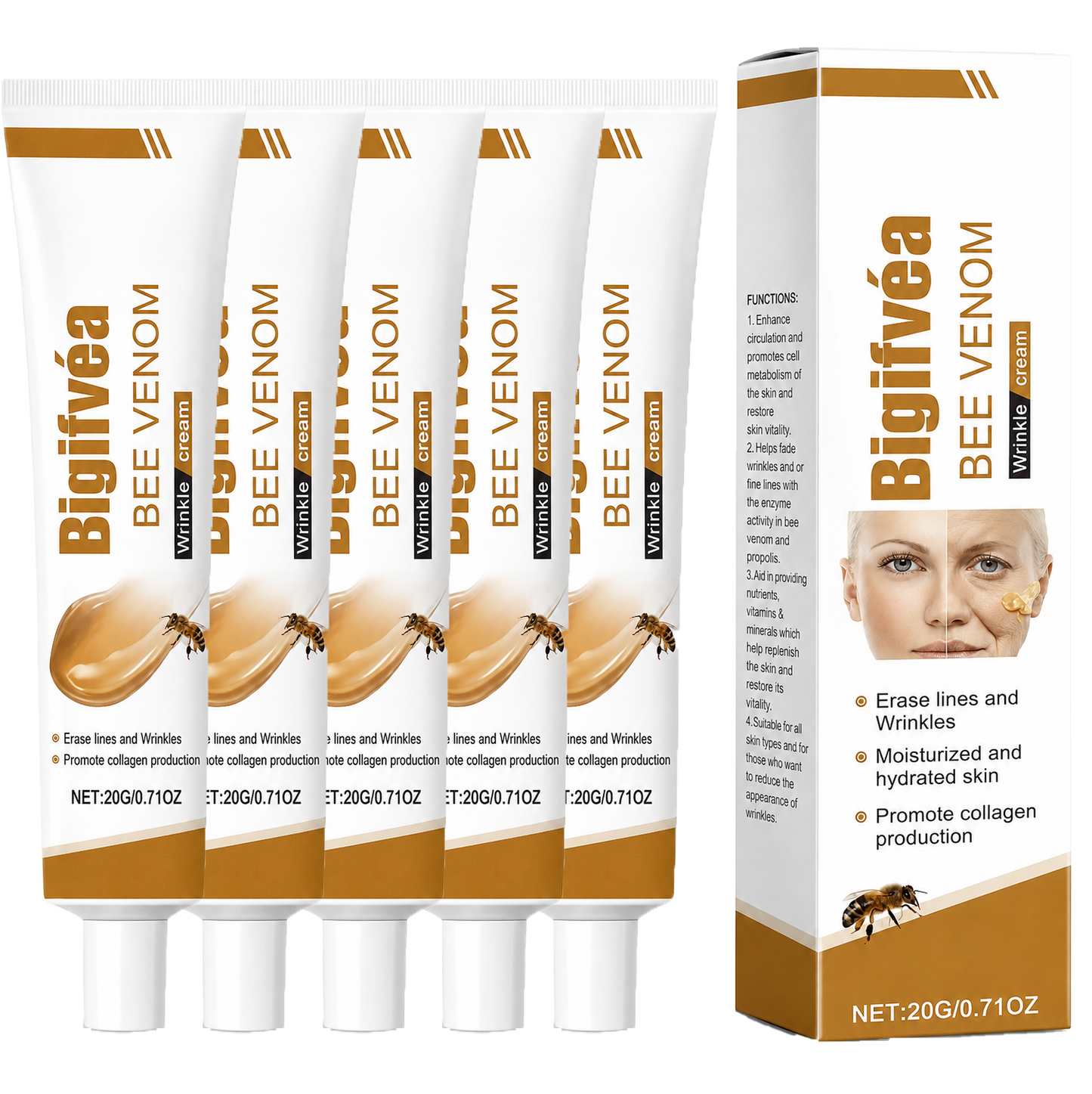 Bigifvéa Bigift-Creme | Udvisk Dybe Rynker Og Løft Slap Hud På Blot 3 Dage!