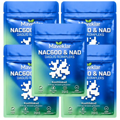 Maveklar – Klar Lever, Flad Mave Og Friske Morgener — 600 mg NAC I Kokosolie Dagligt