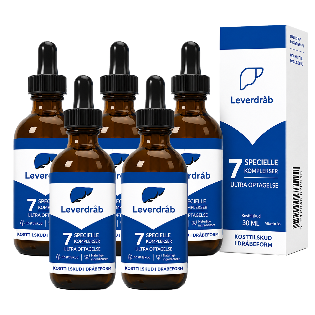Leverdråb Detox Dråber | Understøt Leverens Naturlige Udrensning & Tab 5 Kg På 7 Dage