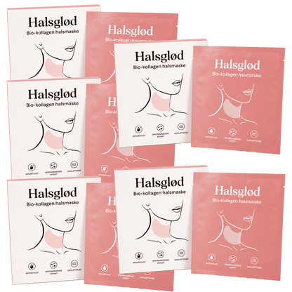 Halsglød | Reducer Halsrynker Og Løs Hud På 3 Timer Med Marin Bio-Kollagen Maske