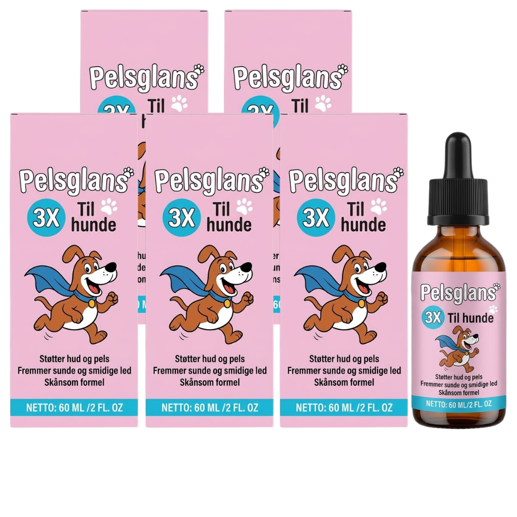 Pelsglans flydende kollagen – hold din hund sund og fuld af energi