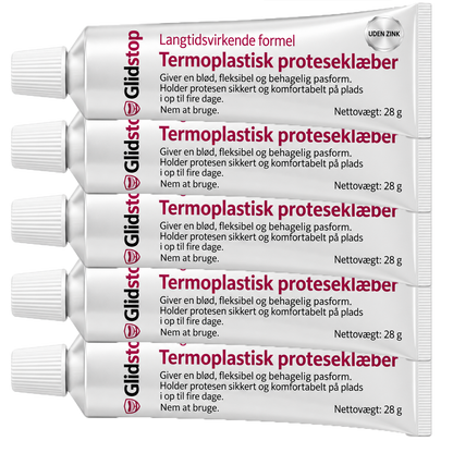 Glidstop Klæbemiddel Til Tandproteser | Smil, Tal Og Spis Uden At Bekymre Dig Om Løse Tandproteser I Op Til 4 Dage!