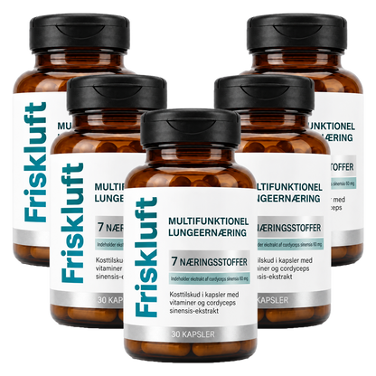 Friskluft Lung Support Kapsler | Hjælp Med Naturligt At Rense Skadelige Ophobninger Fra Dine Lunger På Bare 5 Dage!