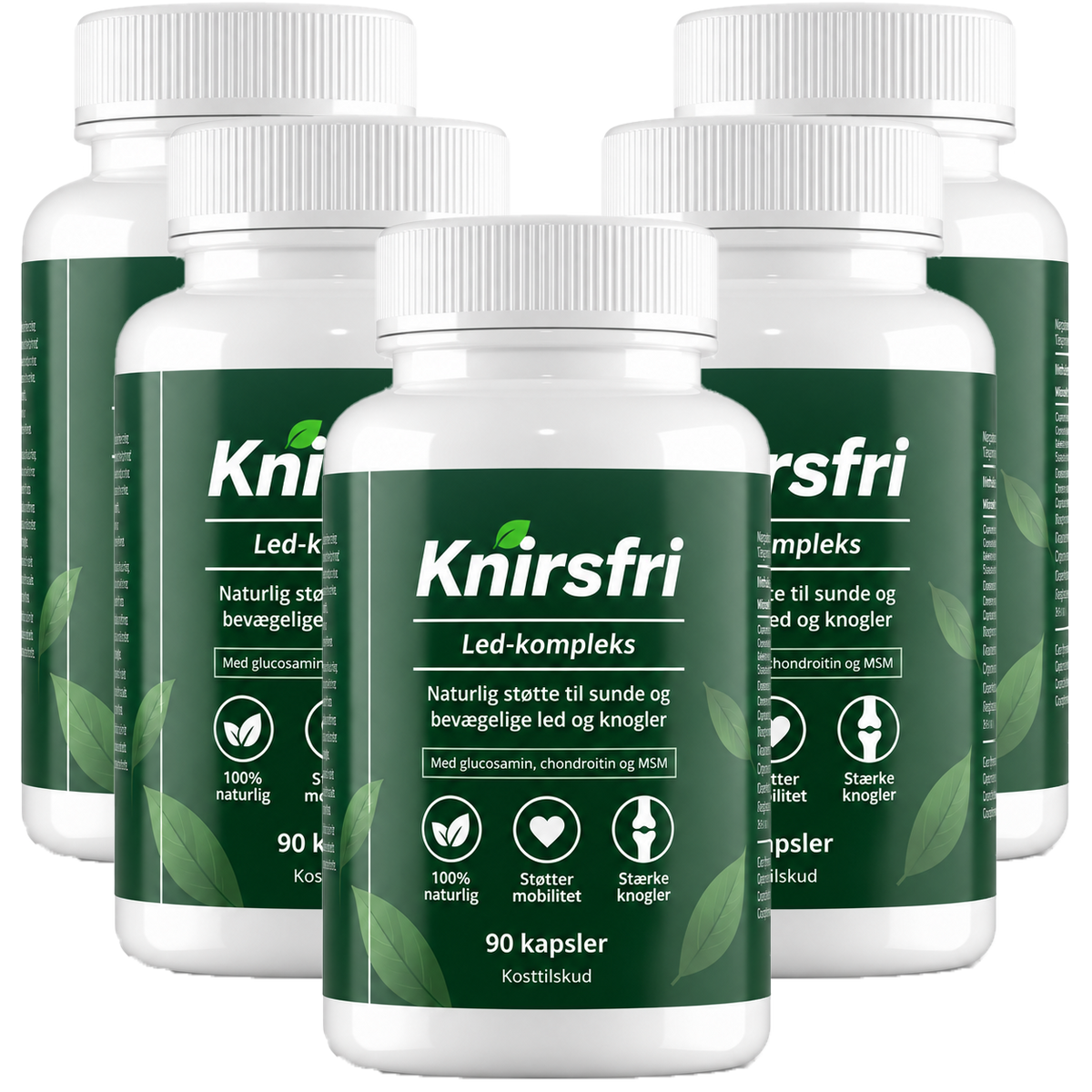 Knirsfri Led-Kompleks – Den komplette formel med UC-II-kollagen, hyaluronsyre, MSM & Boswellia