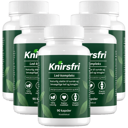 Knirsfri Led-Kompleks – Den komplette formel med UC-II-kollagen, hyaluronsyre, MSM & Boswellia