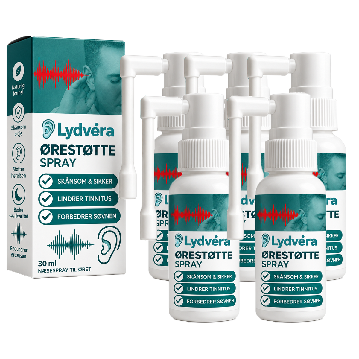 Lydvéra Ørepleje-Spray | Hør Op Til 99% Bedre På Kun 72 Timer