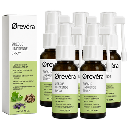 Ørevéra Tinnitus Spray | Dæmper, Beroliger Og Letter Ringen For Ørerne Med Op Til 98% På 24 Timer!