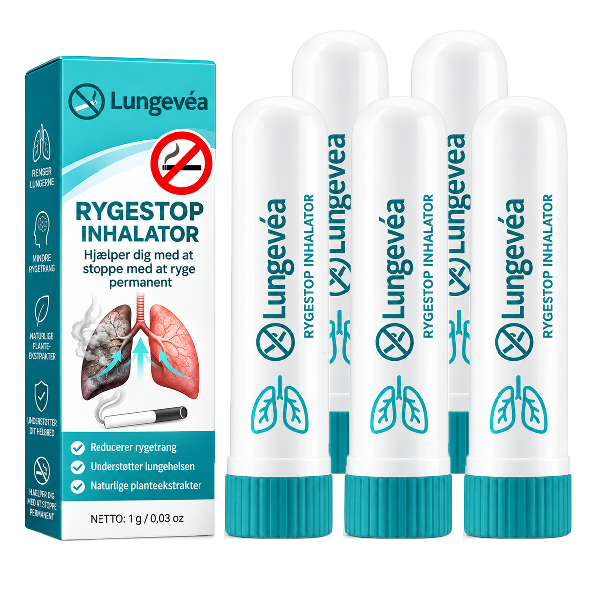 Lungevéa Inhalator | Reducer Trangen Til Nikotin Og Hjælper Dig Med At Stoppe
