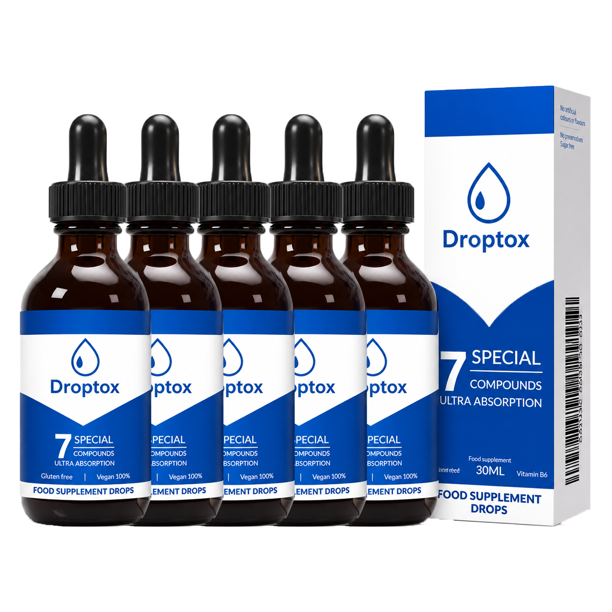 Droptox Detox Dråber | Afgift Din Lever & Tab 5 Kg På 7 Dage