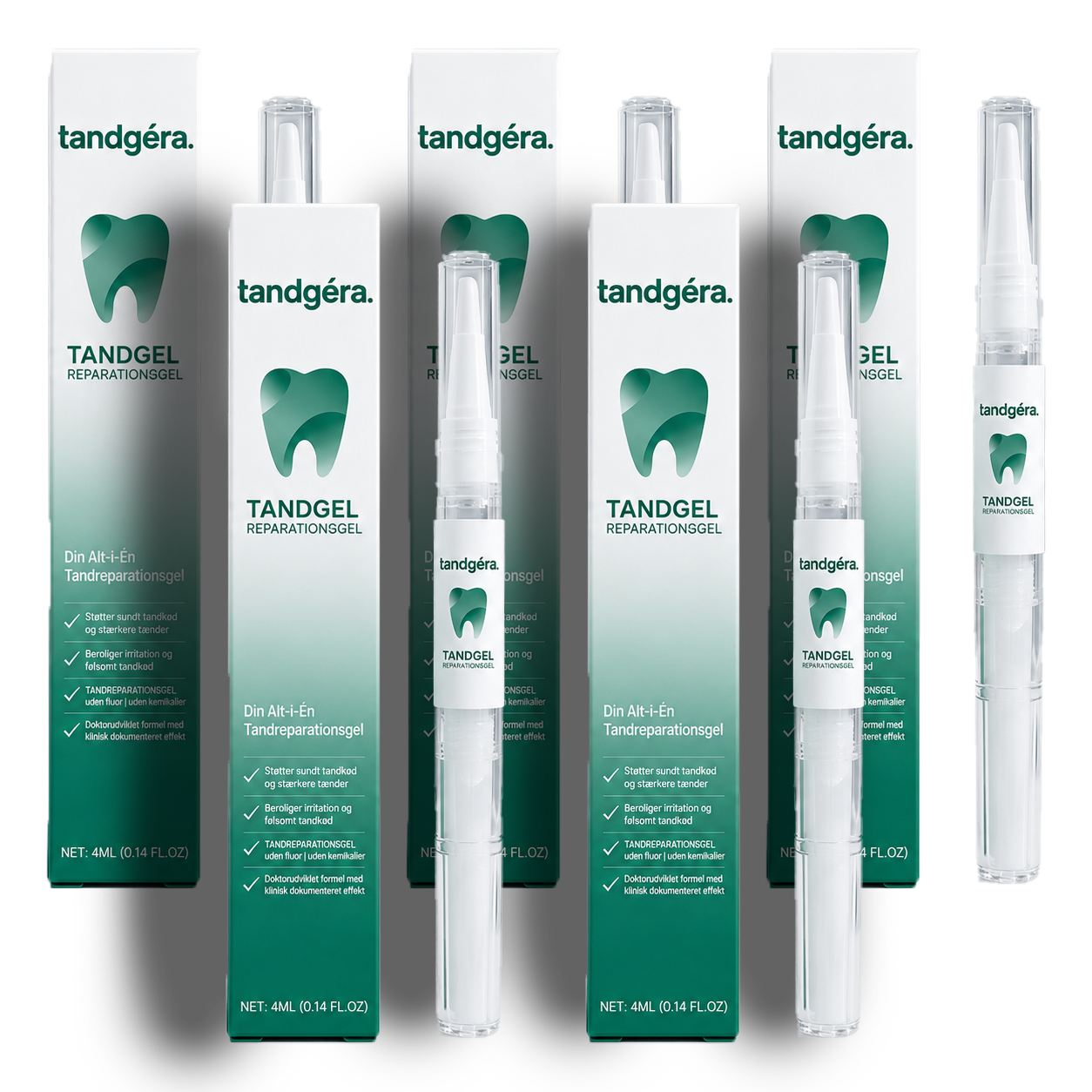 Tandgéra Tandkøds-Pen | Genopbygger Tandkødsvæv, Reducerer Sensitivitet, Stopper Blødende Tandkød