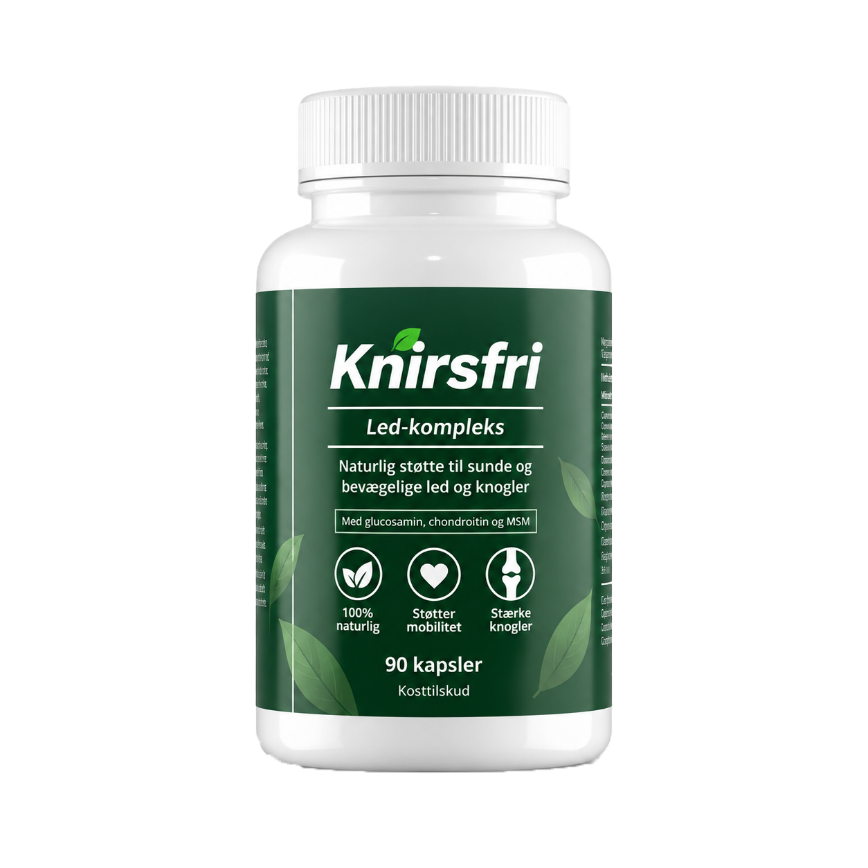 Knirsfri Led-Kompleks – Den komplette formel med UC-II-kollagen, hyaluronsyre, MSM & Boswellia