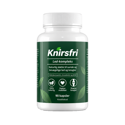 Knirsfri Led-Kompleks – Den komplette formel med UC-II-kollagen, hyaluronsyre, MSM & Boswellia